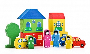 Конструктор - Цветной городок, синий (Томик, 8688-6 ТОМИКsim)